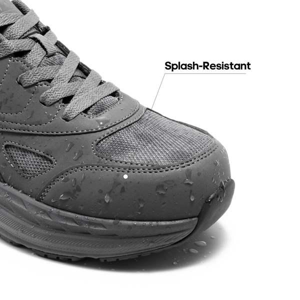 Men's Comfortable Steel Toe Work Shoes - GREY - 5